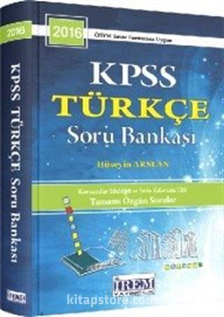 2016 KPSS Türkçe Soru Bankası