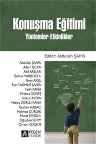 Konuşma Eğitimi Yöntemler-Etkinlikler