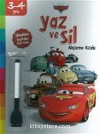 Disney Yaz ve Sil Arabalar (3-4 Yaş)