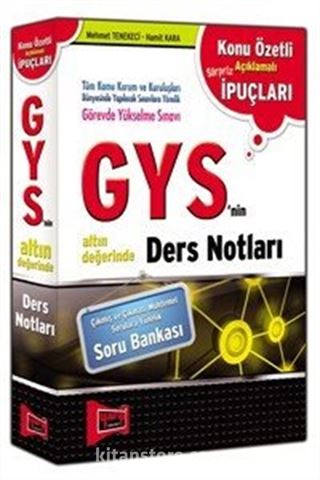 2015 GYS'nin Altın Değerinde Ders Notları