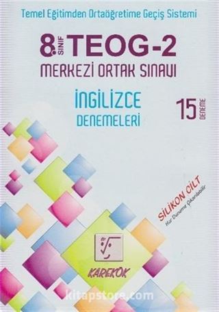 8. Sınıf TEOG 2 Merkezi Ortak Sınavı İngilizce Denemeleri (15 Deneme)