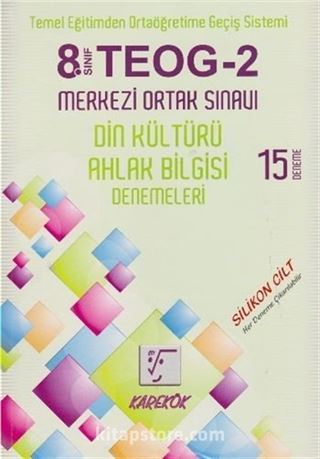 8. Sınıf TEOG 2 Merkezi Ortak Sınavı Din Kültürü Ahlak Bilgisi Denemeleri (15 Deneme)