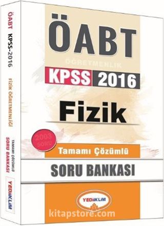 2016 KPSS ÖABT Fizik Tamamı Çözümlü Soru Bankası