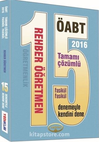 2016 ÖABT Rehber Öğretmen 15 Tamamı Çözümlü Fasikül Deneme