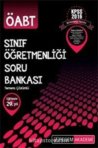 2016 KPSS ÖABT Sınıf Öğretmenliği Tamamı Çözümlü Soru Bankası