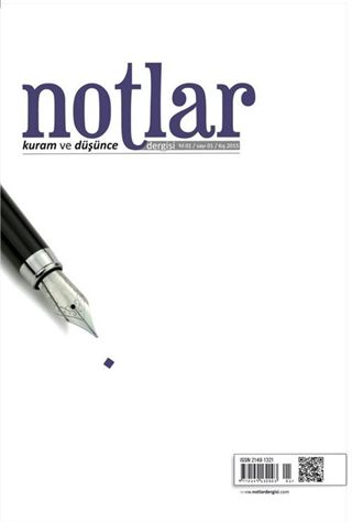 Notlar Kuram ve Düşünce Dergisi Sayı:1