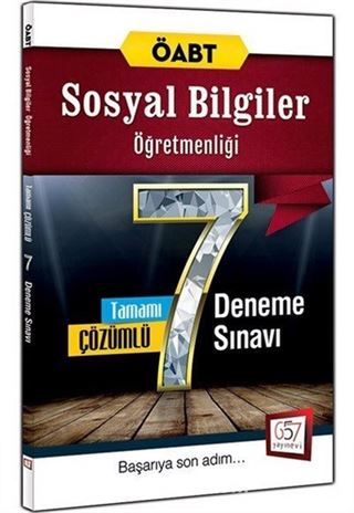 2016 ÖABT Sosyal Bilgiler Öğretmenliği Tamamı Çözümlü 7 Deneme Sınavı