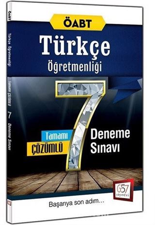 2016 ÖABT Türkçe Öğretmenliği Tamamı Çözümlü 7 Deneme Sınavı