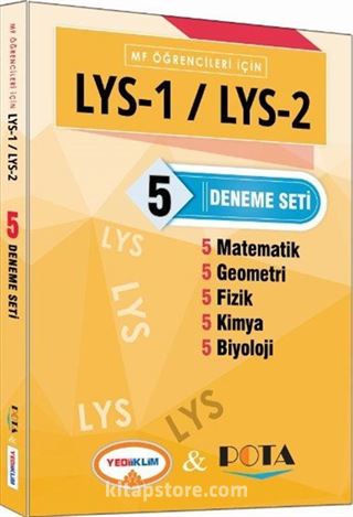 MF Öğrencileri İçin LYS 1 / LYS 2 5 Deneme Seti