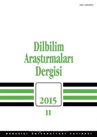 Dilbilim Araştırmaları Dergisi 2015/2