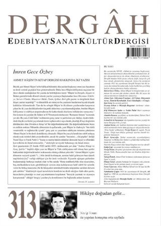 Dergah Edebiyat Sanat Kültür Dergisi Sayı:313 Mart 2016