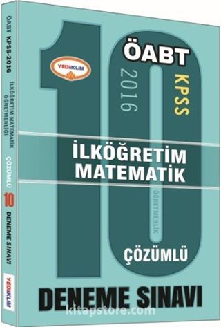 2016 KPSS ÖABT İlköğretim Matematik 10 Çözümlü Deneme Sınavı