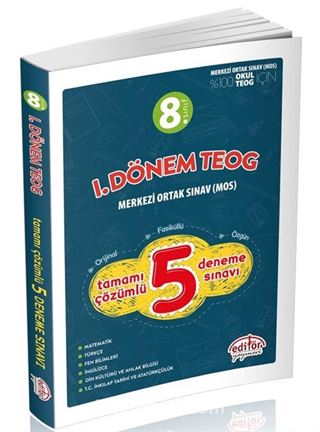 8. Sınıf 1. Dönem TEOG Tamamı Çözümlü 5 Deneme Sınavı