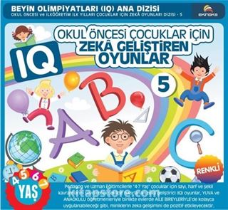 Okul Öncesi Çocuklar İçin IQ Zeka Geliştiren Oyunlar 5 (4-7 Yaş)