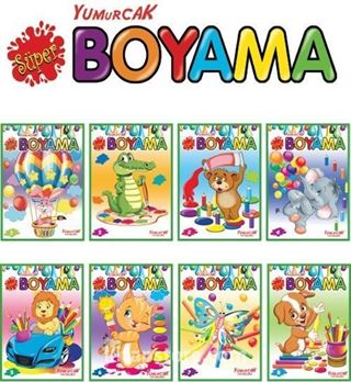 Süper Boyama Seti (8 Kitap)