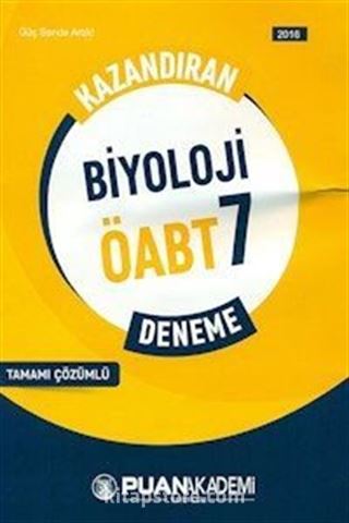 2016 ÖABT Kazandıran Biyoloji 7 Deneme Tamamı Çözümlü