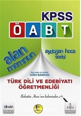 2016 KPSS ÖABT Alan Memnun Türk Dili ve Edebiyatı Öğretmenliği Bilgi Notları ile Destekli Soru Bankası