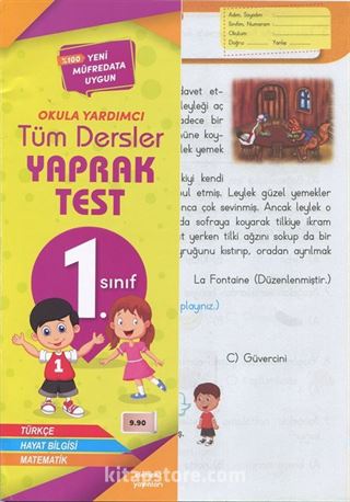 1. Sınıf Tüm Dersler Yaprak Test