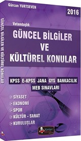 2016 KPSS E-KPSS JANA GYS Bankacılık MEB Sınavları Vatandaşlık Güncel Bilgiler ve Kültürel Konular