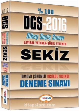 2016 % 100 DGS Fasikül 8 Çözümlü Deneme