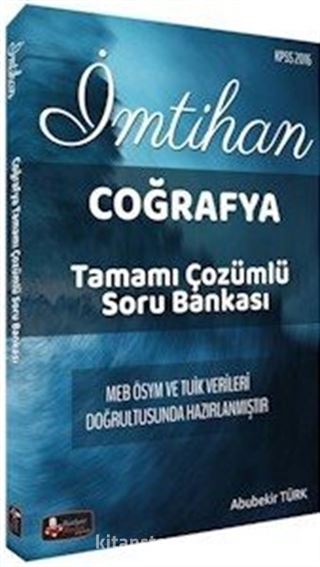 2016 KPSS Coğrafya Tamamı Çözümlü Soru Bankası