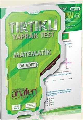 5. Sınıf Matematik Tırtıklı Yaprak Test ( Çözüm Dvd'li )