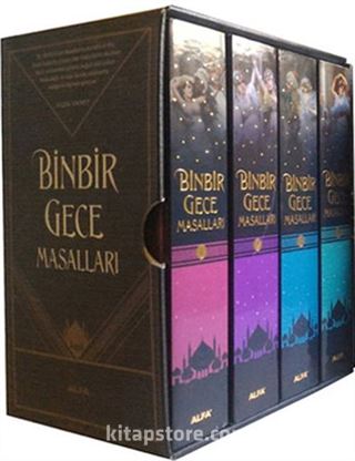 Binbir Gece Masalları (4 Kitap Birarada Kutulu+Ciltli)