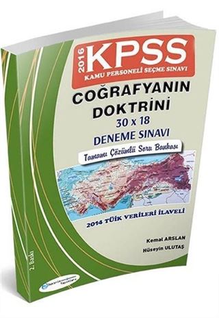 2016 KPSS Coğrafyanın Doktrini Tamamı Çözümlü 30x18 Deneme Sınavı