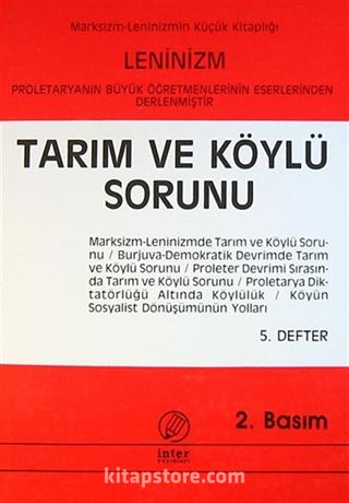 Tarım ve Köylü Sorunu