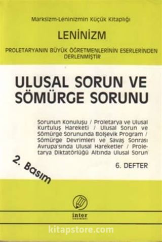 Ulusal Sorun ve Sömürge Sorunu