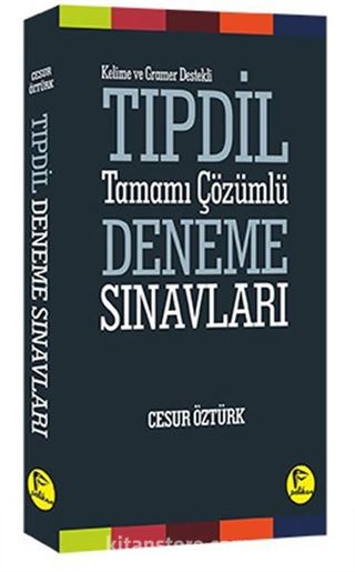 Kelime ve Gramer Konu Anlatımı Destekli Tıpdil Tamamı Çözümlü Deneme Sınavları