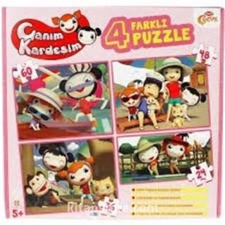 Canım Kardeşim Eğitim Serisi 4 Farklı Puzzle