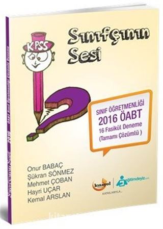 2016 ÖABT Sınıfçının Sesi Sınıf Öğretmenliği (16 Fasikül Deneme Tamamı Çözümlü)