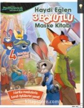 Disney Zootropolis Hayvanlar Şehri 3 Boyutlu Maske Kitabı