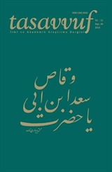 Sayı:34 2014 Tasavvuf İlmi ve Akademik Araştırma Dergisi
