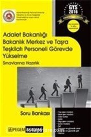 2016 Adalet Bakanlığı Bakanlık Merkez ve Taşra Teşkilatı Personeli Görevde Yükselme Sınavlarına Hazırlık Soru Bankası