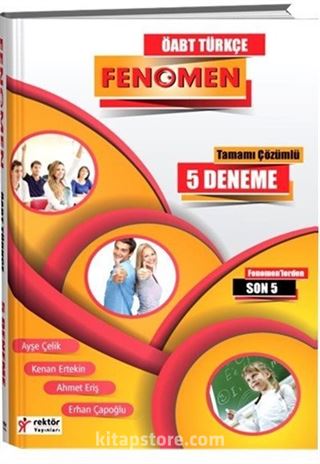 2016 ÖABT Türkçe Öğretmenliği Fenomen Tamamı Çözümlü 5 Deneme