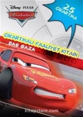 Disney Arabalar Çıkartmalı Faaliyet Kitabı Bas Gaza