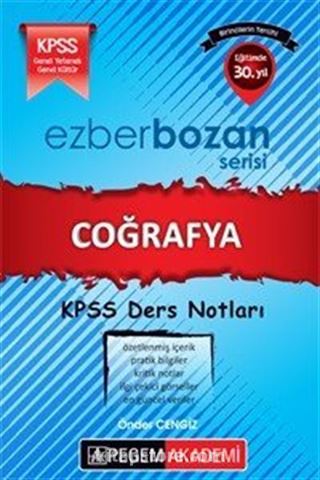 2016 KPSS Ezberbozan Coğrafya Ders Notları