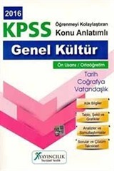 2016 KPSS Genel Kültür Önlisans Ortaöğretim Konu Anlatımlı