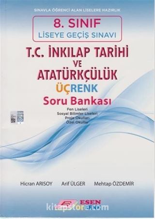 8. Sınıf LGS T.C. İnkılap Tarihi ve Atatürkçülük Üçrenk Soru Bankası