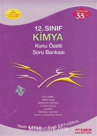 12. Sınıf Kimya Konu Özetli Soru Bankası