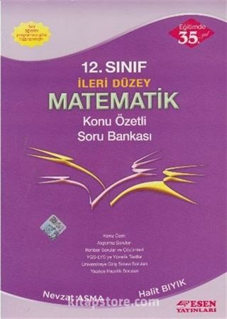 12. Sınıf İleri Düzey Matematik Konu Özetli Soru Bankası