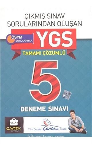 YGS Tamamı Çözümlü 5 Deneme Sınavı