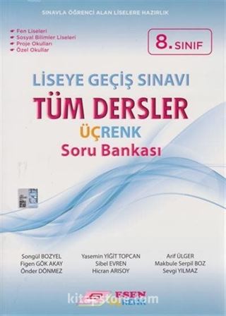 8. Sınıf LGS Tüm Dersler Üçrenk Soru Bankası