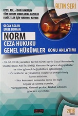 Norm Ceza Hukuku Genel Hükümler Konu Anlatımı