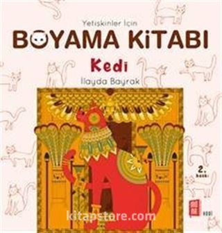 Yetişkinler İçin Boyama Kitabı / Kedi