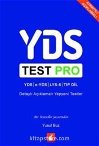 YDS Test Pro Detaylı Açıklamalı Yepyeni Testler