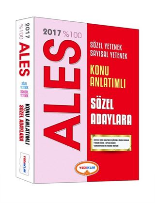 2017 %100 Konu Anlatımlı Ales Sözel Adaylara Konu Anlatımlı