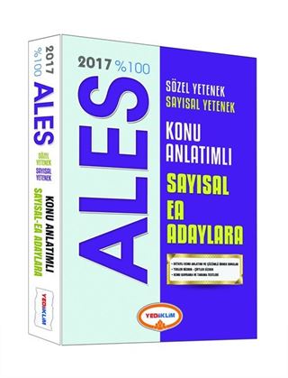 2017 %100 Ales Sayısal EA Adaylara Konu Anlatımlı